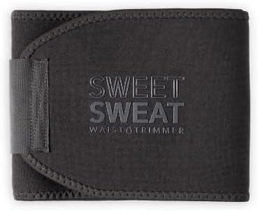 Sports Research® Sweet Sweat Waist Trimmer - Premium Sweat Enhancing Fitness Belt for Women & Men - 5 Adjustable Sizes