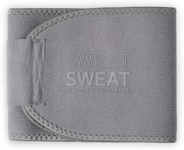 Sports Research® Sweet Sweat Waist Trimmer - Premium Sweat Enhancing Fitness Belt for Women & Men - 5 Adjustable Sizes