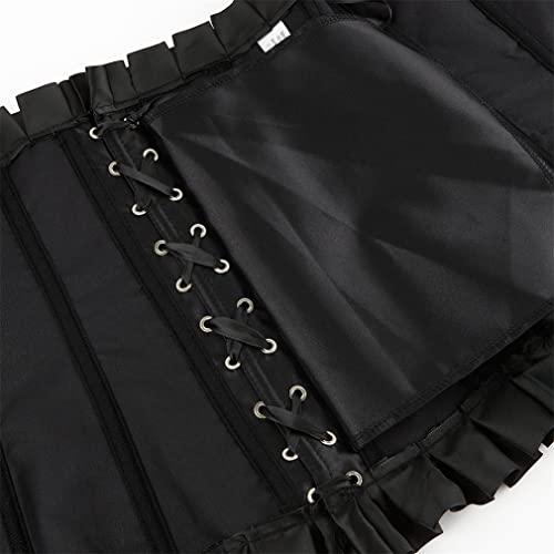 Grebrafan Womens Corsets Floral Lace Overlay Corset Bustier Top