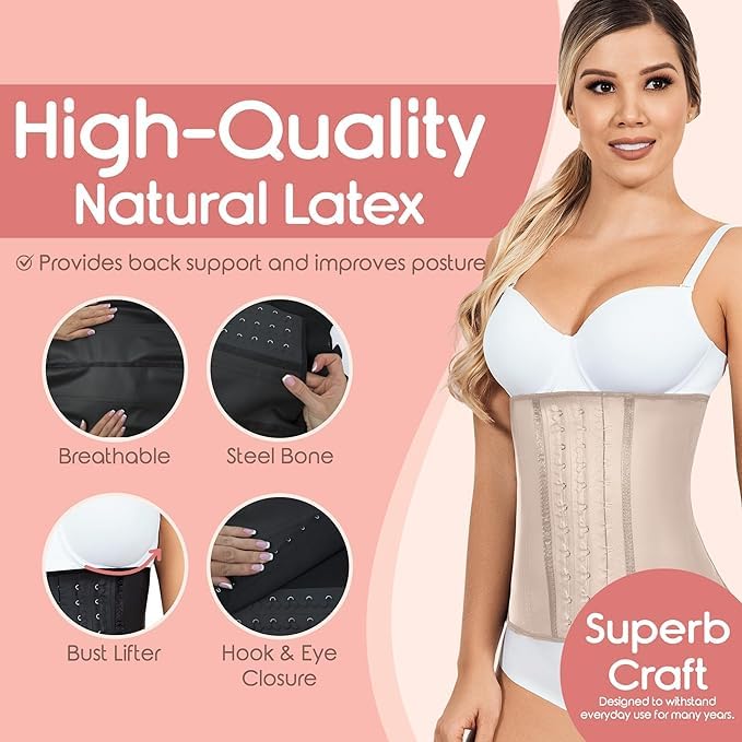 LADYSLIM ALL NEW Waist Trainer Cincher for Women Faja Colombiana Latex Body Shaper Reductora Cinturilla Modeladora Para Mujer