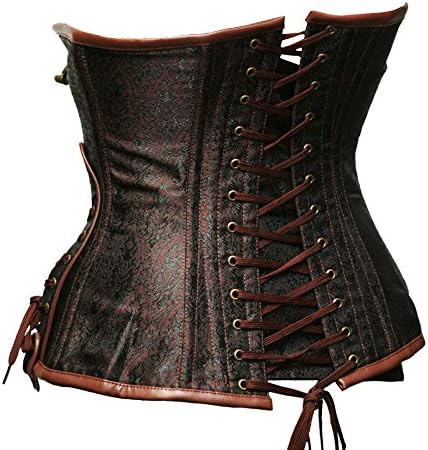 bslingerieĀ® Gothic Steampunk Heavy Duty Waist Cincher Underbust Corset