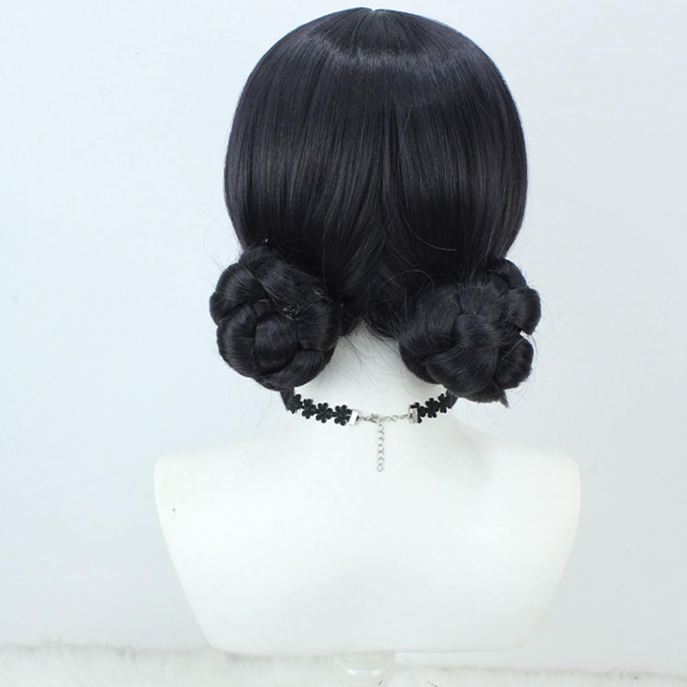 Snugeasy Rumi Costume Kids Wig Cosplay, Anime Mira Zoey Costume Wigs for Women Men, Purple Braid Wig Outfit Hair Halloween Cosplay Props
