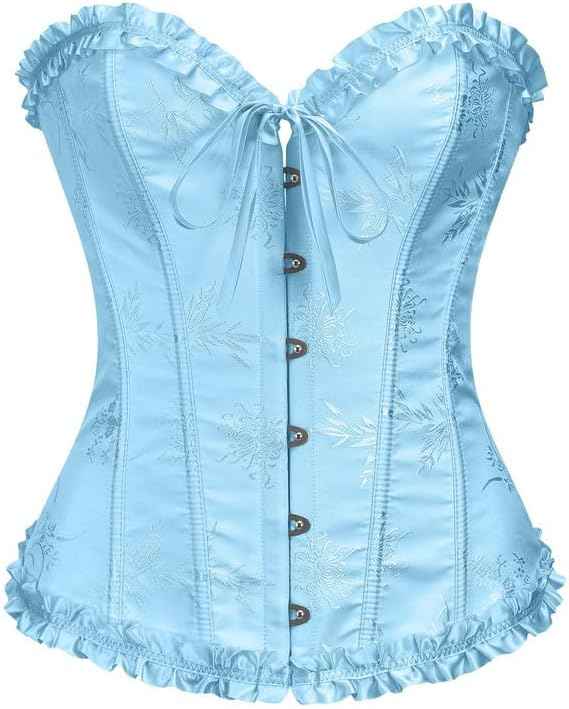 Alivila.Y Fashion Womens Lace Up Corset Top Overbust Body Shaper Bustier Corsets for Women