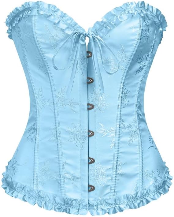 Alivila.Y Fashion Womens Lace Up Corset Top Overbust Body Shaper Bustier Corsets for Women