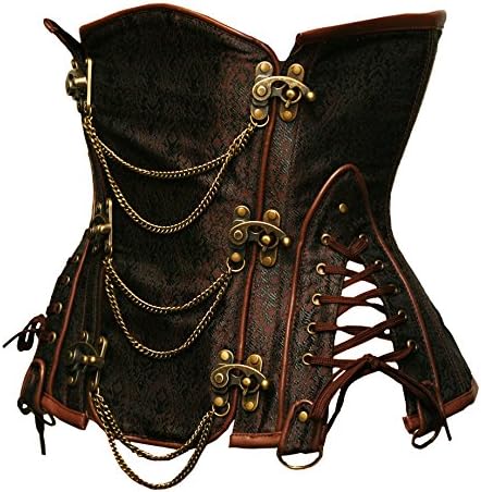bslingerieĀ® Gothic Steampunk Heavy Duty Waist Cincher Underbust Corset