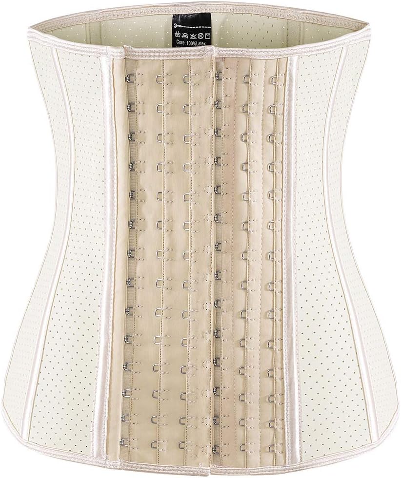 ECOWALSON Waist Trainer for Women Corset Cincher Body Shaper Girdle Trimmer with Steel Bones Extender