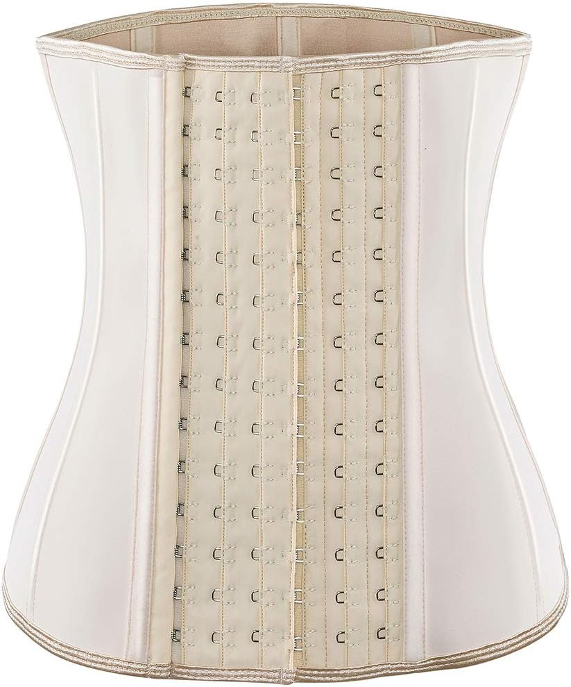 ECOWALSON Waist Trainer for Women Corset Cincher Body Shaper Girdle Trimmer with Steel Bones Extender
