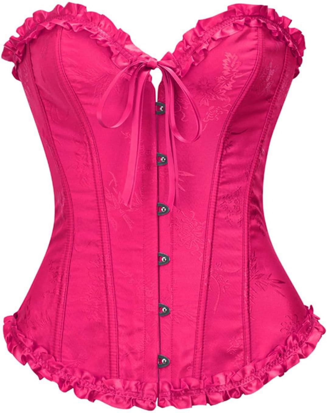 SZIVYSHI Corset Tops for Women, Bustier Shapewear Lingerie, Lace Waist Push Up Bodysuit