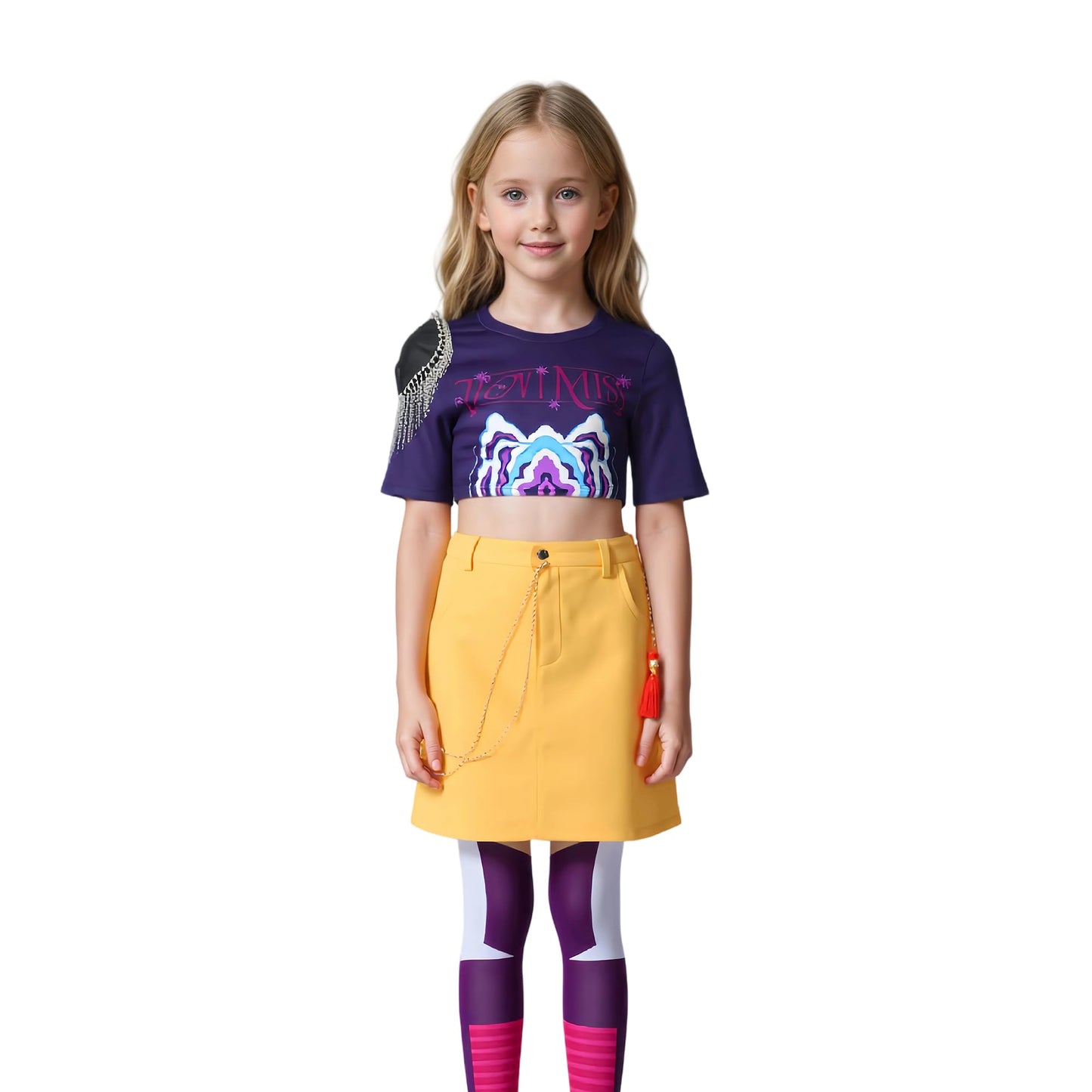 Girls Pop Singer Costume Halloween Party Cosplay Full Set Stage Performance Outfits