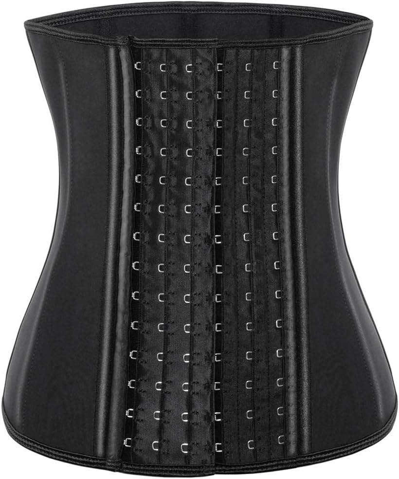 ECOWALSON Waist Trainer for Women Corset Cincher Body Shaper Girdle Trimmer with Steel Bones Extender