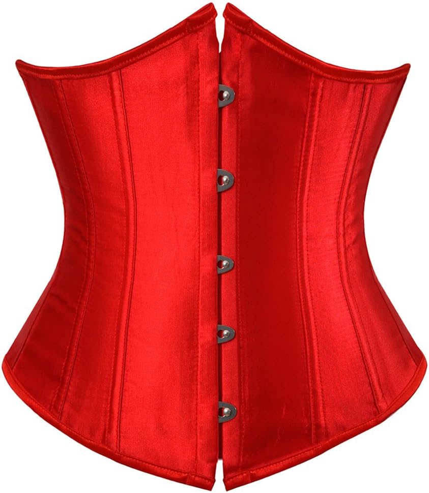 Kranchungel Underbust Corsets for Women Black Corset Top Waist Trainer Fashion Bustier Plus Size Corset