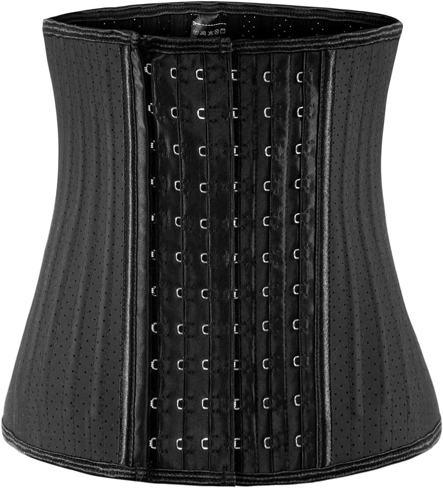 ECOWALSON Waist Trainer for Women Corset Cincher Body Shaper Girdle Trimmer with Steel Bones Extender