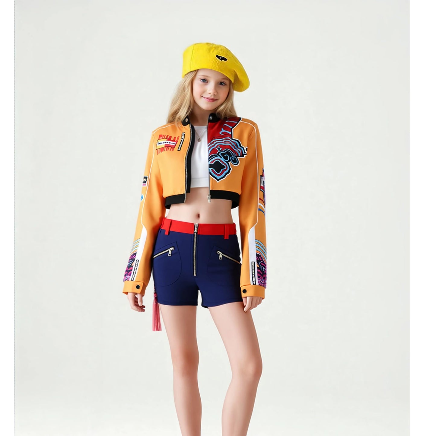 Girls Pop Singer Costume Halloween Party Cosplay Full Set Stage Performance Outfits