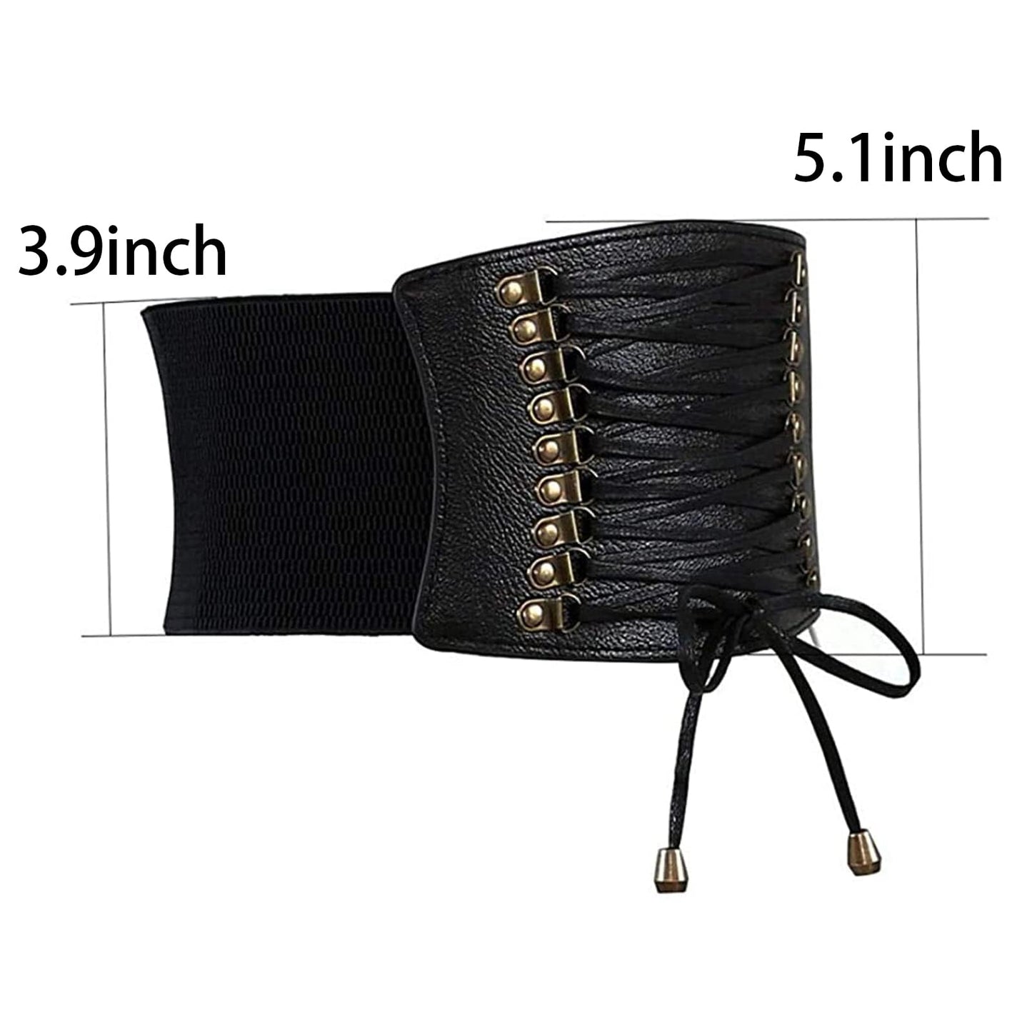 VOCHIC Womens PU Leather Belt High Waist Cincher Belt Corsets for Waist Training Wide Belt