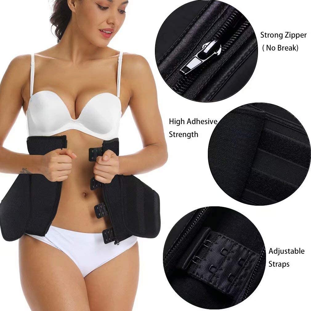 HOPLYNN Neoprene Sweat Waist Trainer Corset Trimmer Shaper Belt for Women
