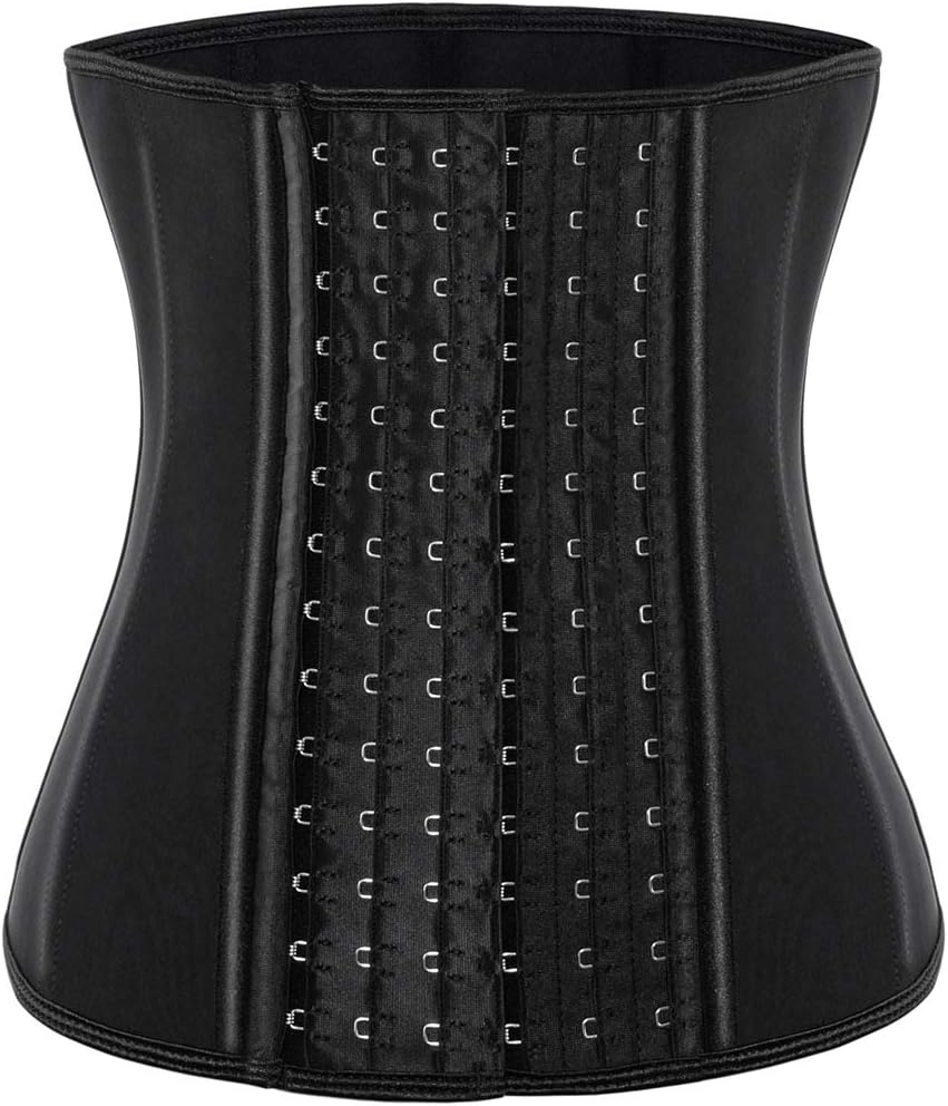 ECOWALSON Waist Trainer for Women Corset Cincher Body Shaper Girdle Trimmer with Steel Bones Extender