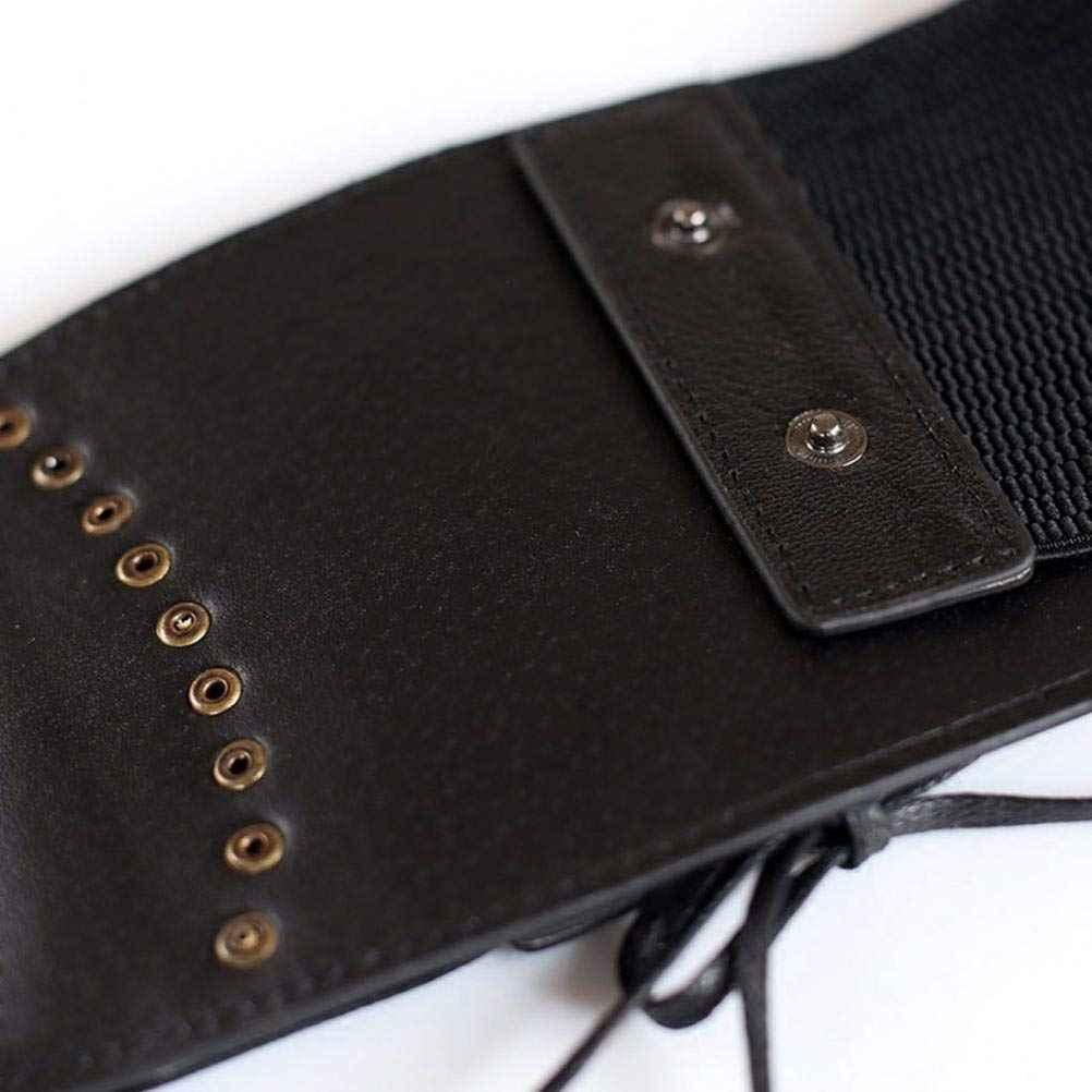 VOCHIC Womens PU Leather Belt High Waist Cincher Belt Corsets for Waist Training Wide Belt