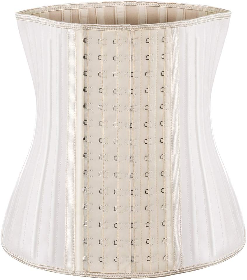 ECOWALSON Waist Trainer for Women Corset Cincher Body Shaper Girdle Trimmer with Steel Bones Extender