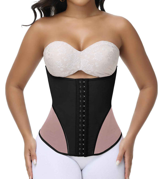SHAPSHE Waist Trainer Corset for Women Tummy Control Waist Cincher Shapewear Workout Body Shaper Postpartum with Hooks