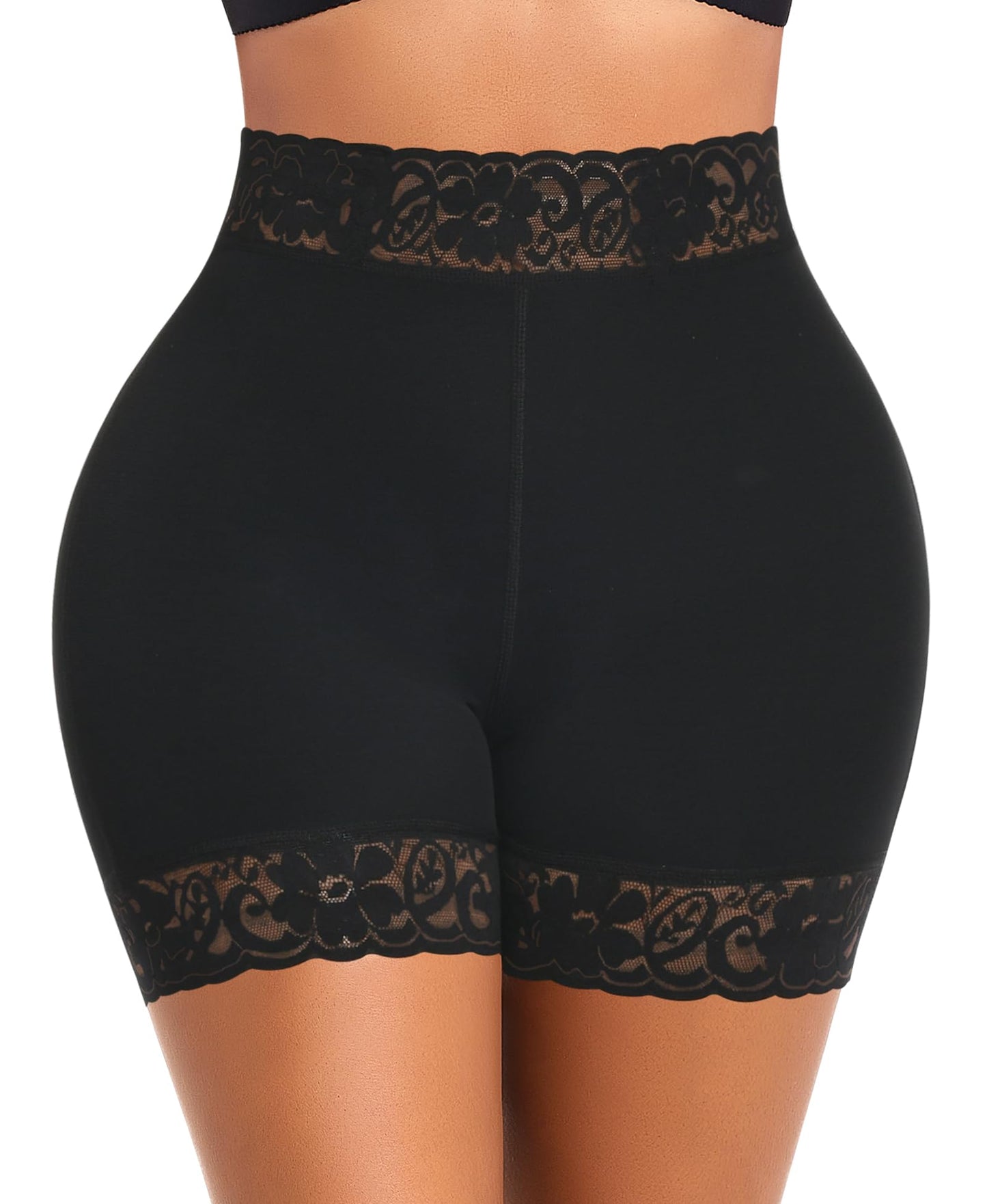DERCA Padded Underwear for Women Butt Lifting Shapewear Booty Pads Hip Enhancer Lace Boyshorts