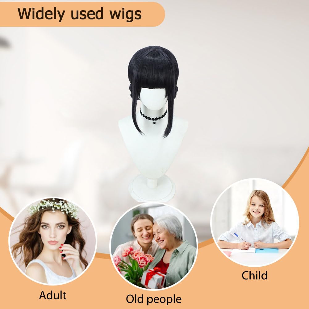 Snugeasy Rumi Costume Kids Wig Cosplay, Anime Mira Zoey Costume Wigs for Women Men, Purple Braid Wig Outfit Hair Halloween Cosplay Props