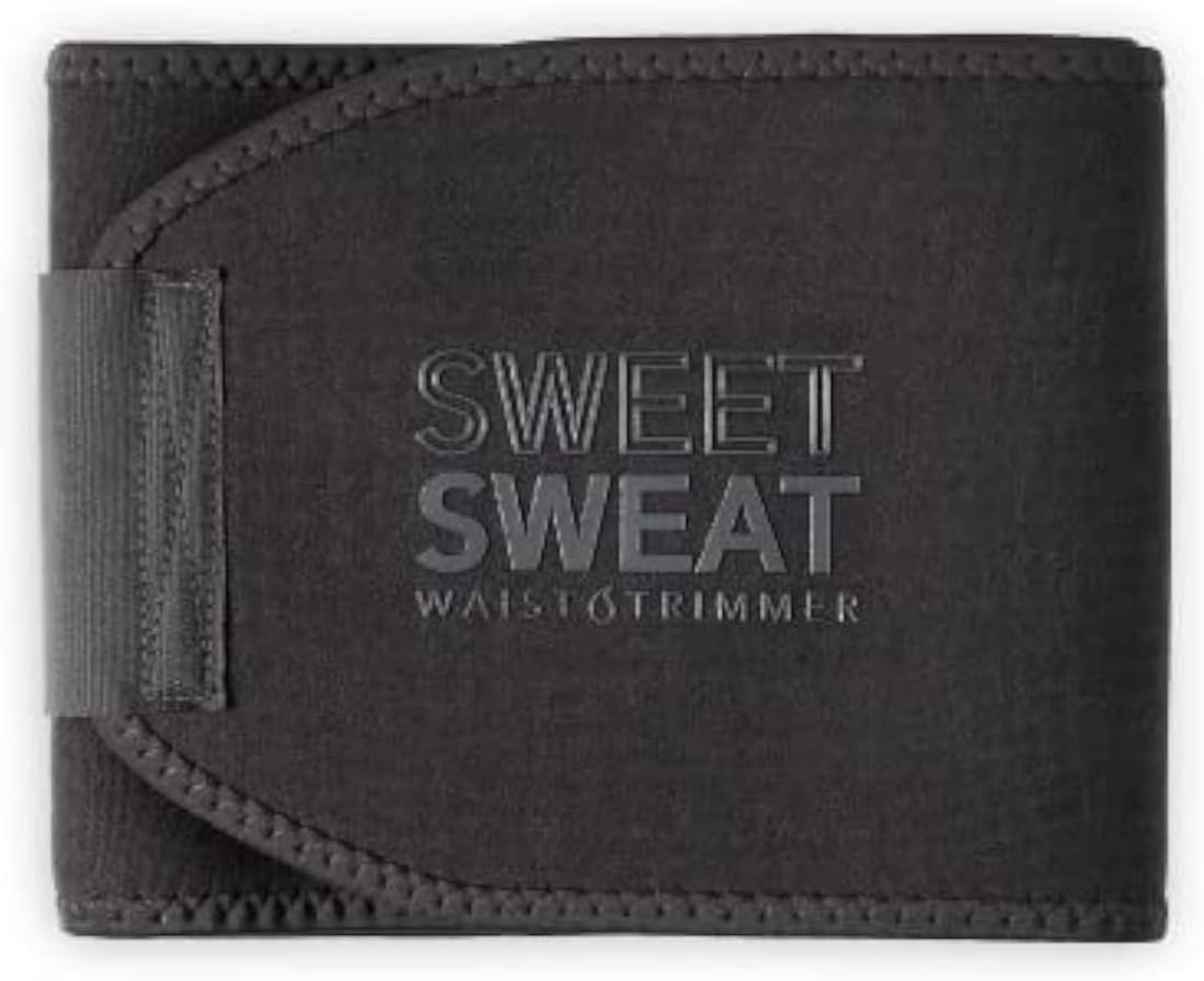 Sports Research® Sweet Sweat Waist Trimmer - Premium Sweat Enhancing Fitness Belt for Women & Men - 5 Adjustable Sizes