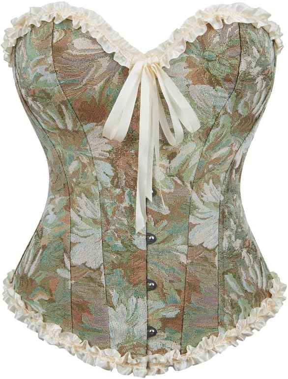 Alivila.Y Fashion Womens Lace Up Corset Top Overbust Body Shaper Bustier Corsets for Women