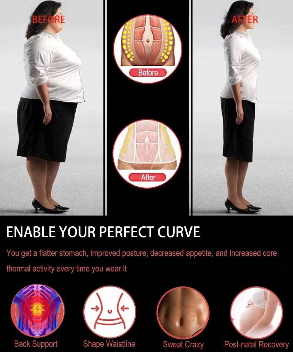 HOPLYNN Neoprene Sweat Waist Trainer Corset Trimmer Shaper Belt for Women