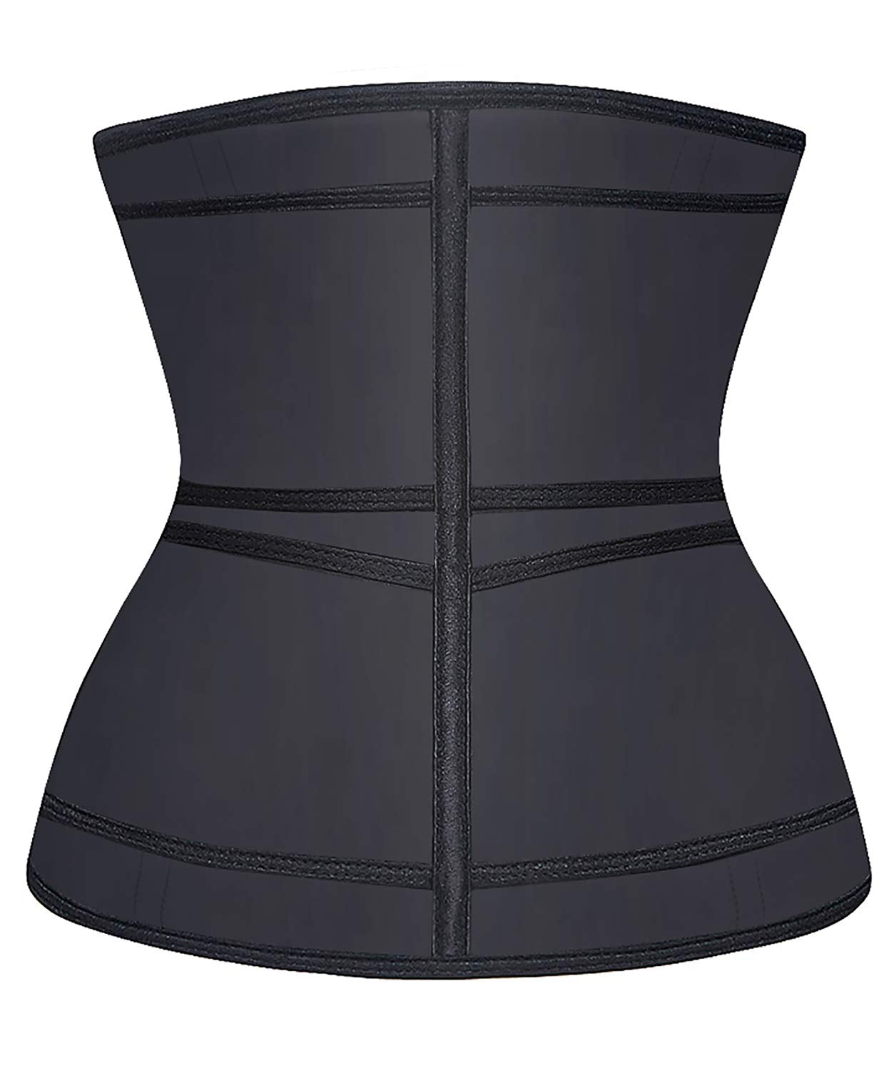 YIANNA Waist Trainer for Women Latex Underbust Double Training Belt Tummy Control Waist Cincher Sport Girdle