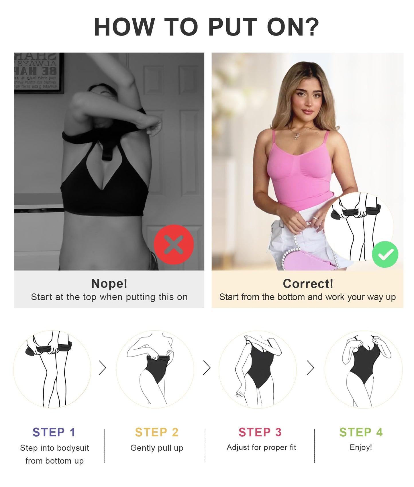 SHAPERX Women's Shapewear Bodysuit Tummy Control Body Shaper Seamless Sculpting Snatched Waist Body Suit
