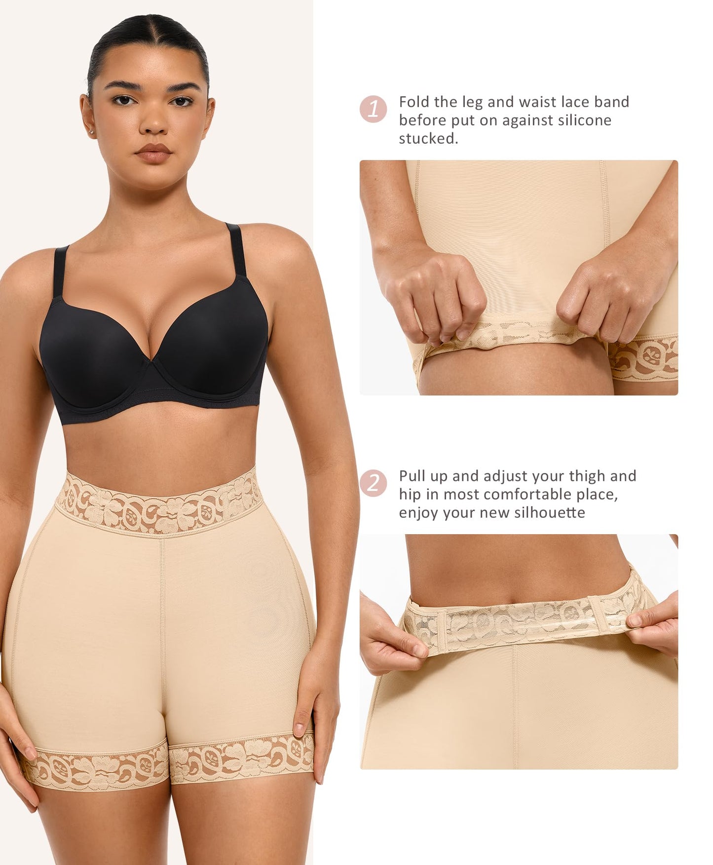 FeelinGirl Butt Lifter Panties Hip Enhancer Shapewear Tummy Control Body Shaper Shorts
