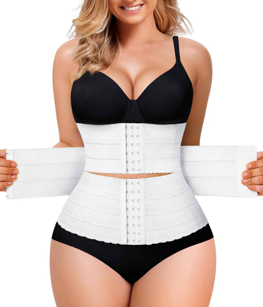 QACIVIQ Segmented Waist Trainer for Women Waist Cincher Shapewear for Women Tummy Control Workout Body Shaper Girdle