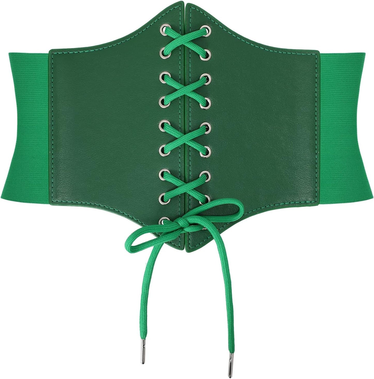 JASGOOD Women’s Elastic Costume Waist Belt Lace-up Tied Waspie Corset Belts for Women
