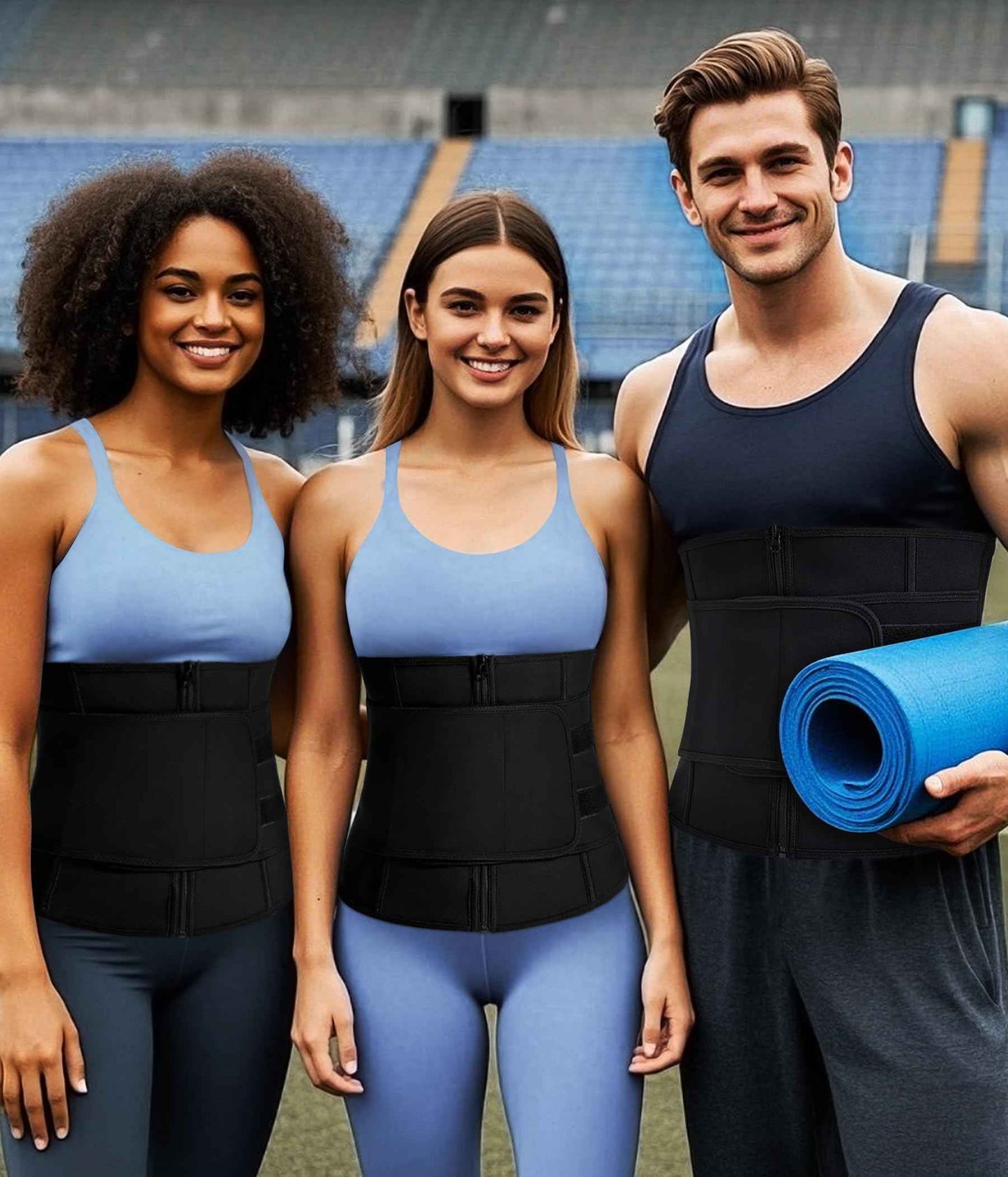 Men Waist Trainer Trimmer for Weight Loss Tummy Control Compression Shapewear Sweat Belt Body Shaper