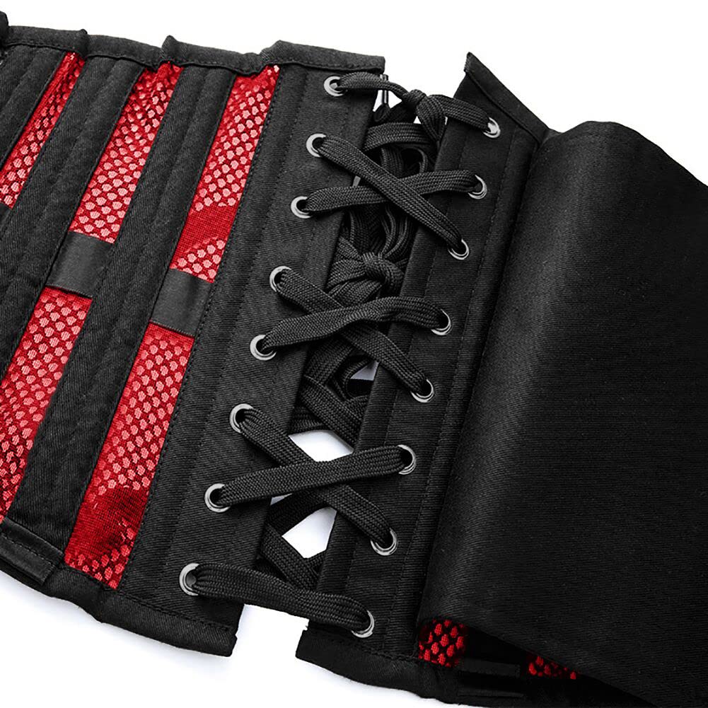 Women Heavy Spiral 26 Steel Boned Underbust Corset Satin Heavy Duty Waist Training Shaper Cincher