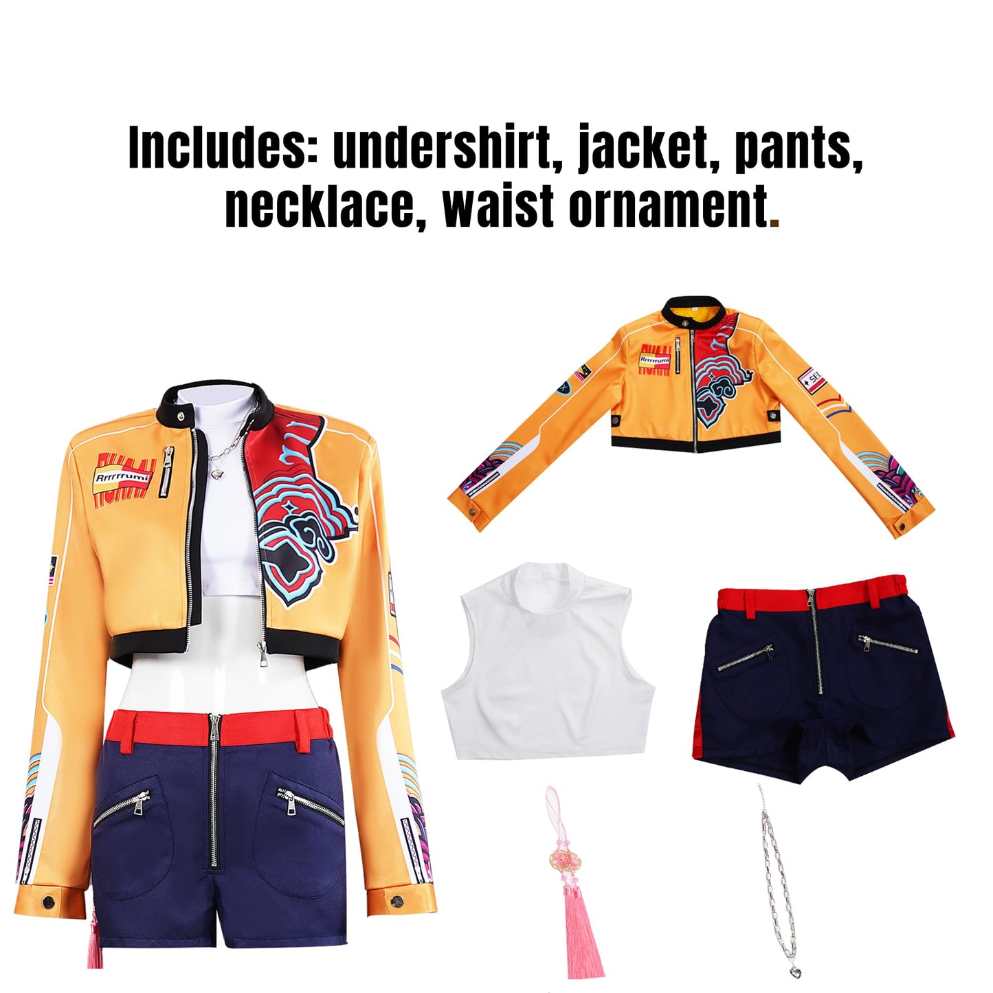Girls Pop Singer Costume Halloween Party Cosplay Full Set Stage Performance Outfits