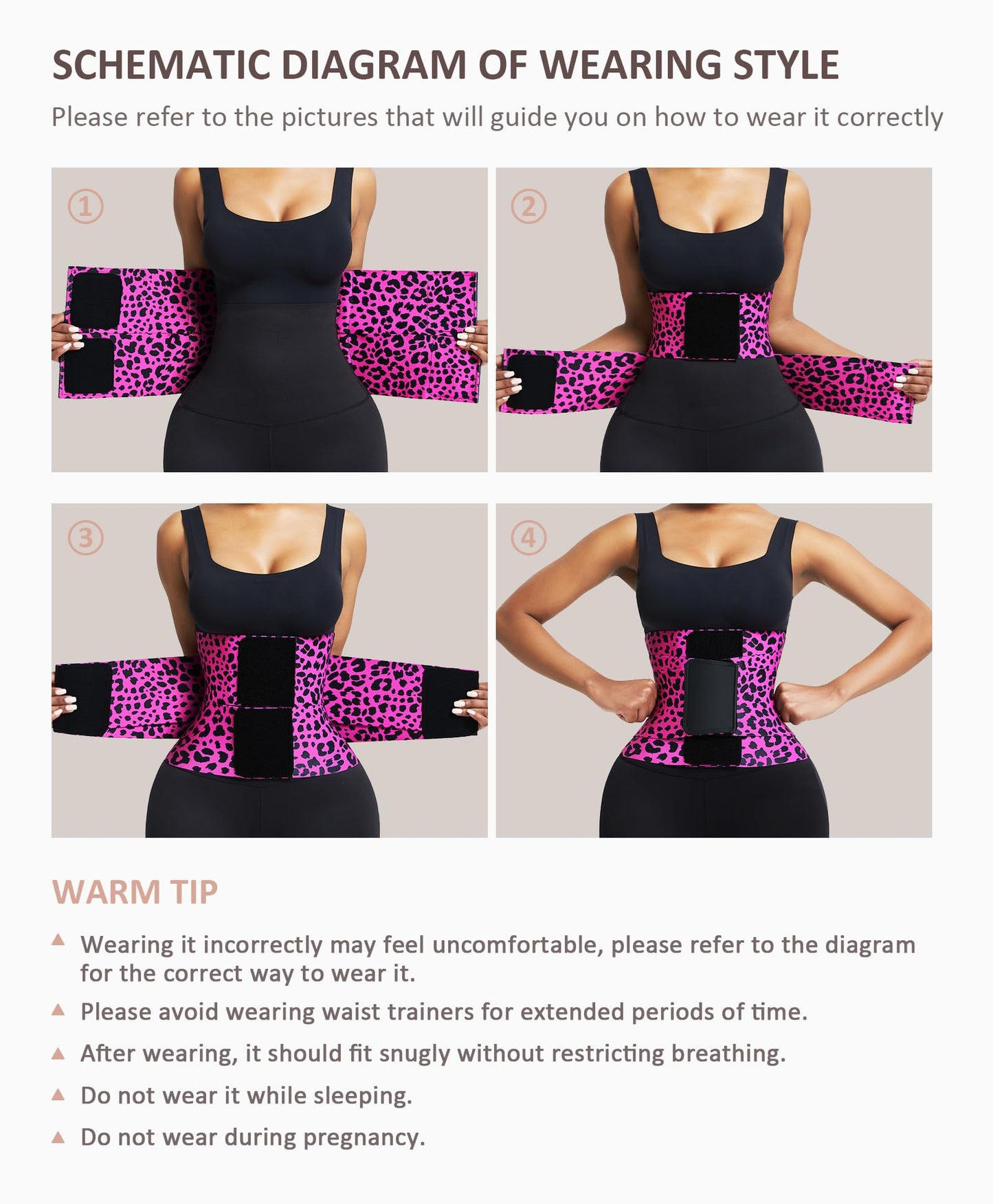 FeelinGirl Waist Trainer Belt Waist Cincher Trimmer Ab Belt Tummy Control Body Shaper with Triple Wrap Women and Men