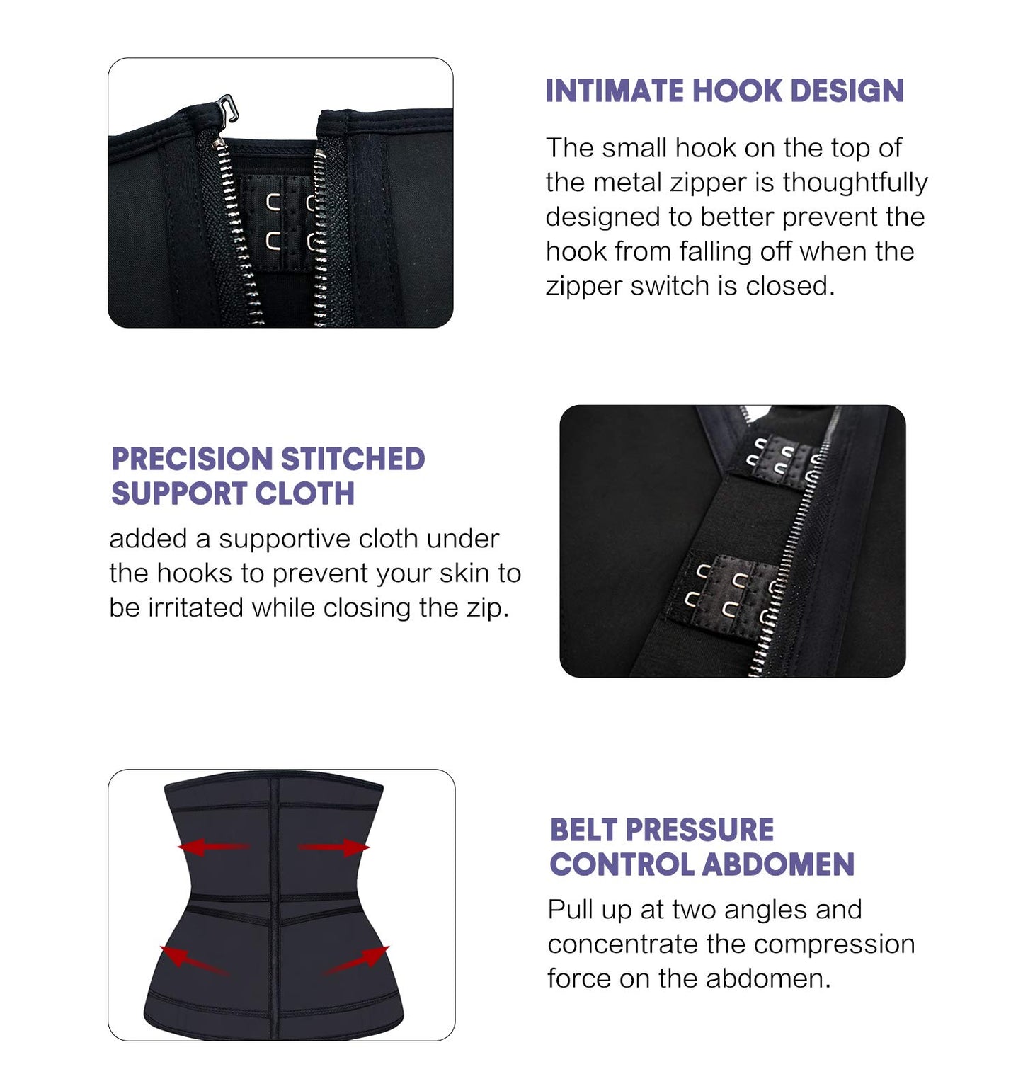 YIANNA Waist Trainer for Women Latex Underbust Double Training Belt Tummy Control Waist Cincher Sport Girdle