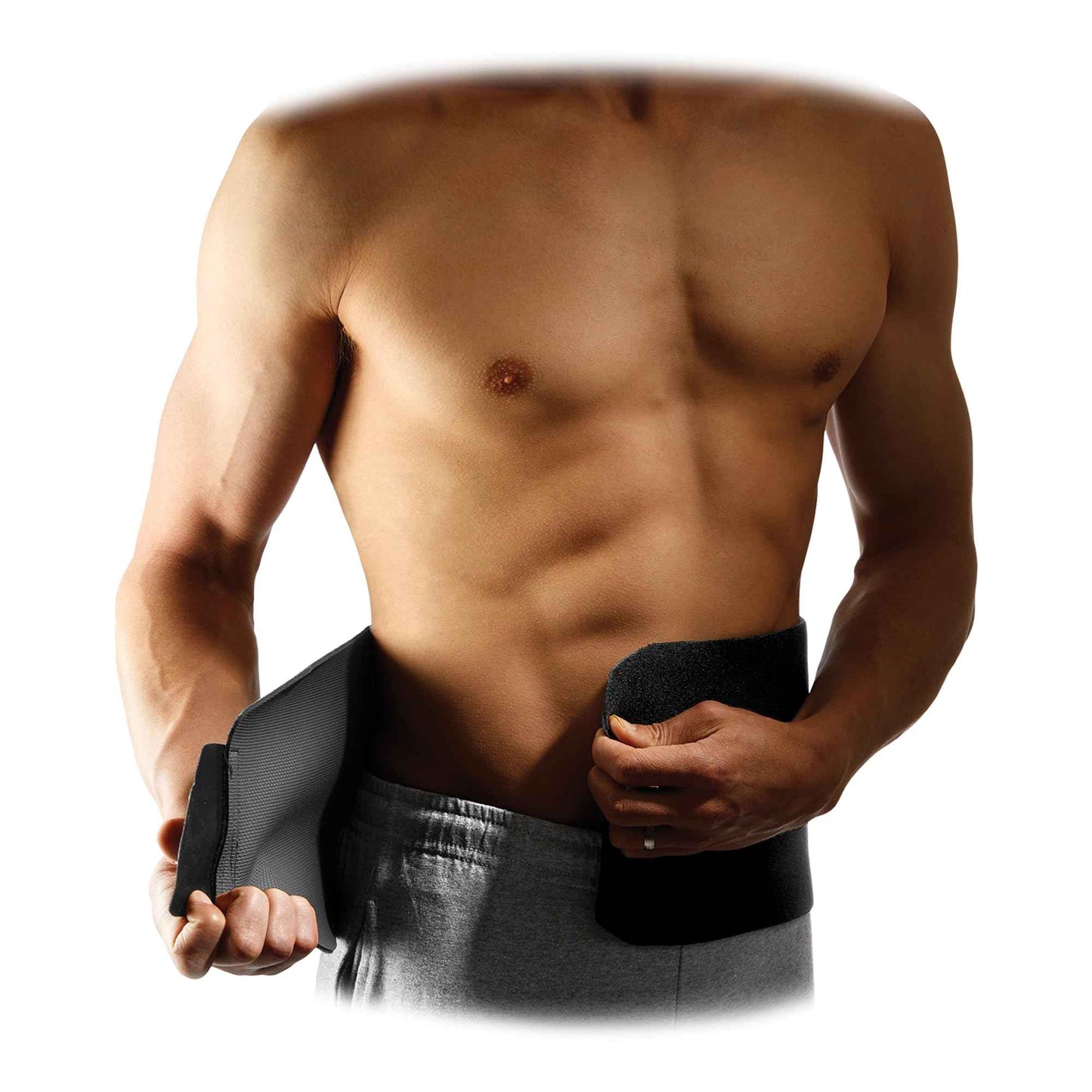 McDavid Sweat Band & Waist Trimmer Belt for Men, Back Support, Improves Posture During Workouts, Waist Trainer For Men