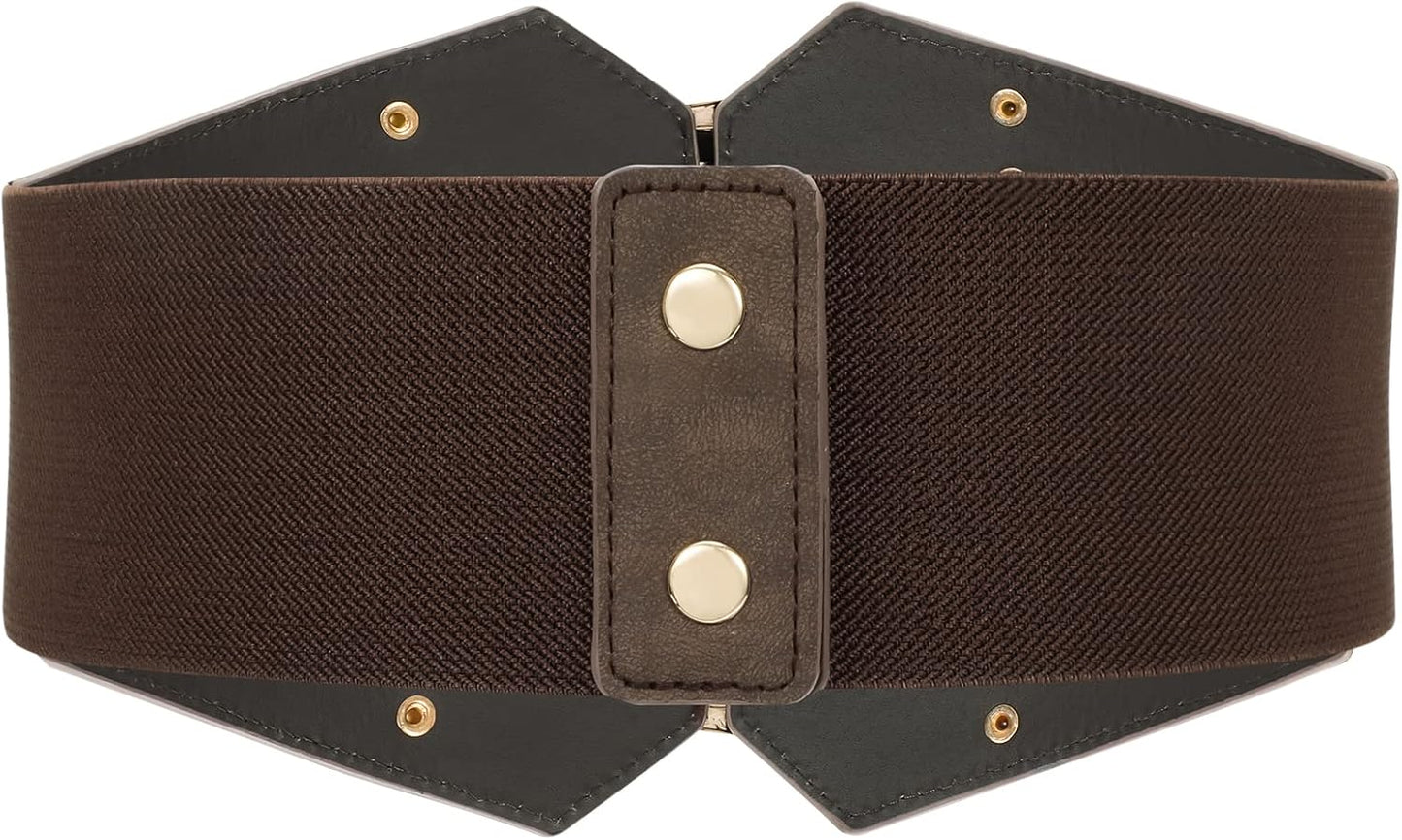 Renaissance Corset Belt for Women Wide Leather Waist Belt for Dresses and Costumes