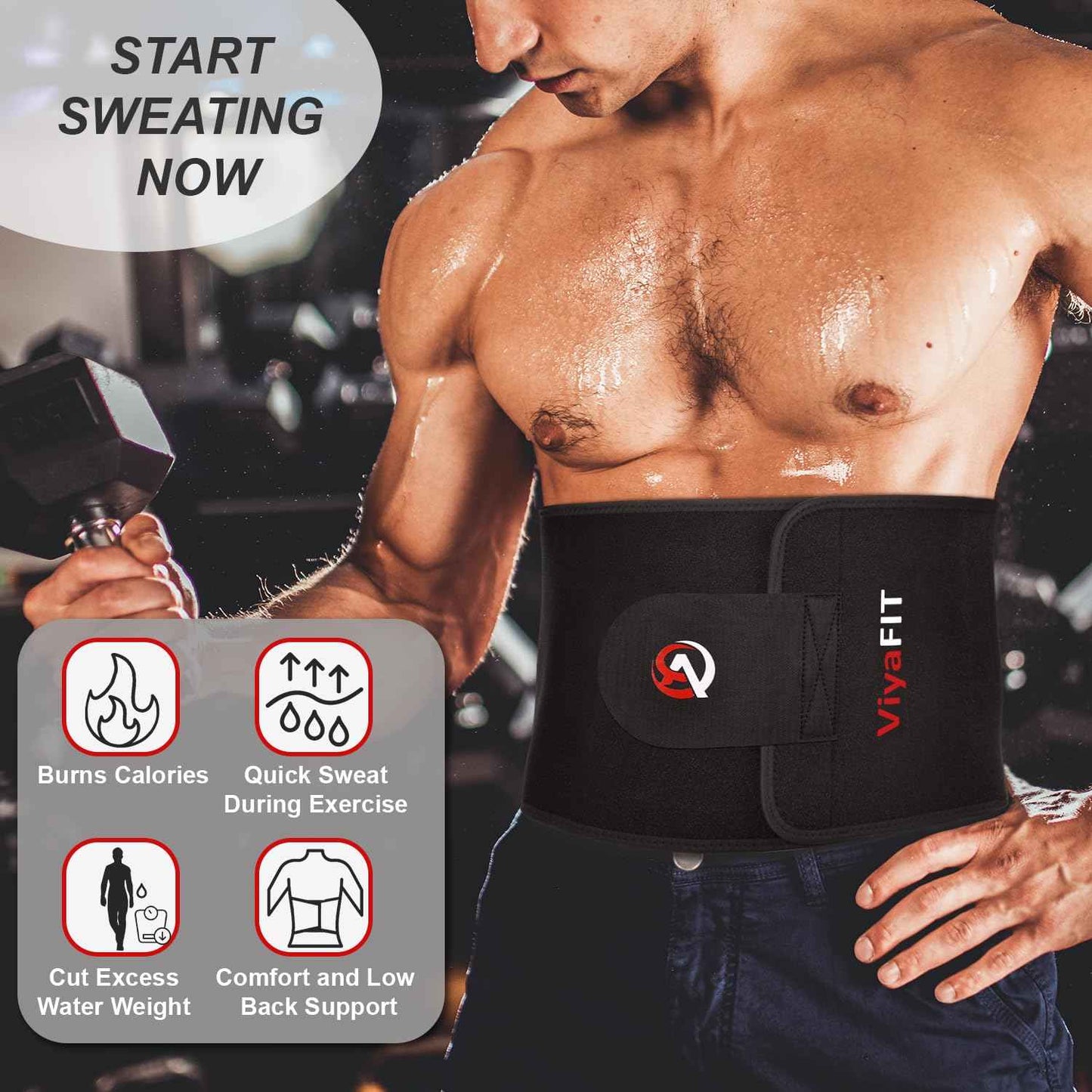 Waist Trimmer Belt, Premium Waist Trainer for Women & Men