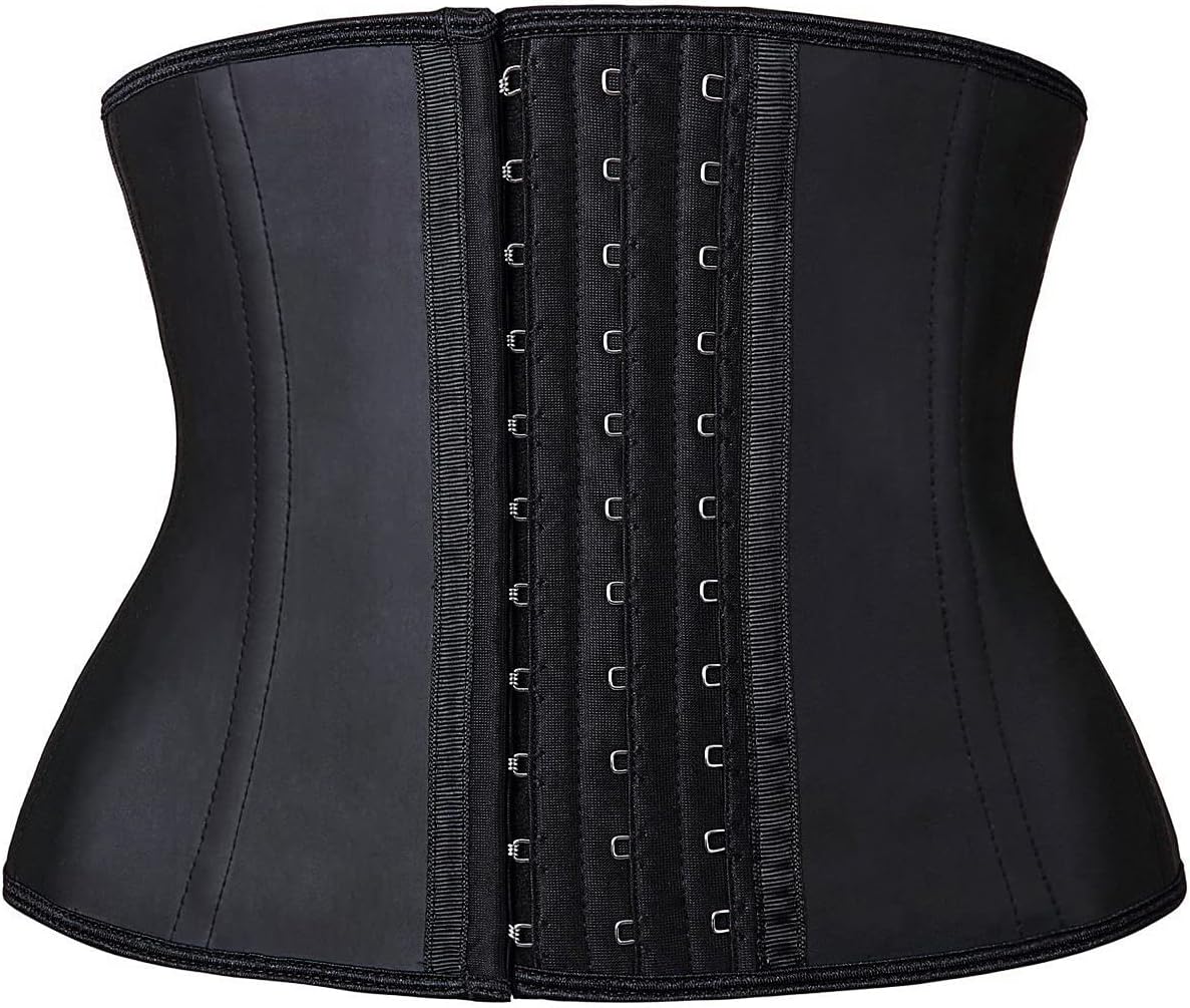 YIANNA Waist Trainer for Women Latex Underbust Waist Cincher Corset Sport Girdle Hourglass Body Shaper
