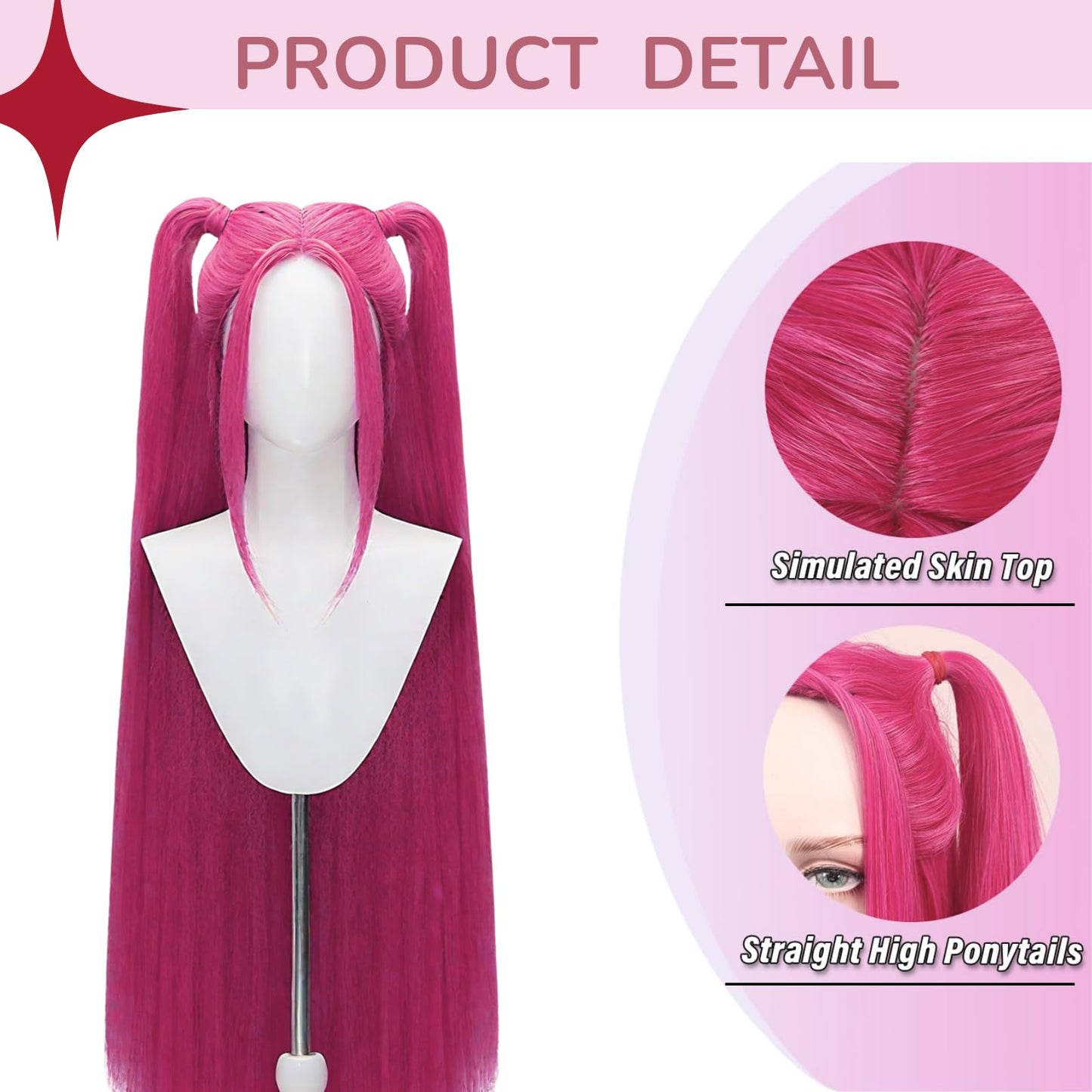 Snugeasy Rumi Costume Kids Wig Cosplay, Anime Mira Zoey Costume Wigs for Women Men, Purple Braid Wig Outfit Hair Halloween Cosplay Props