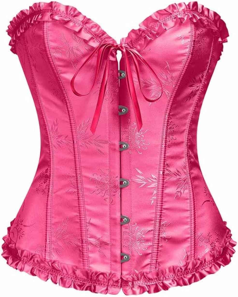 Alivila.Y Fashion Womens Lace Up Corset Top Overbust Body Shaper Bustier Corsets for Women