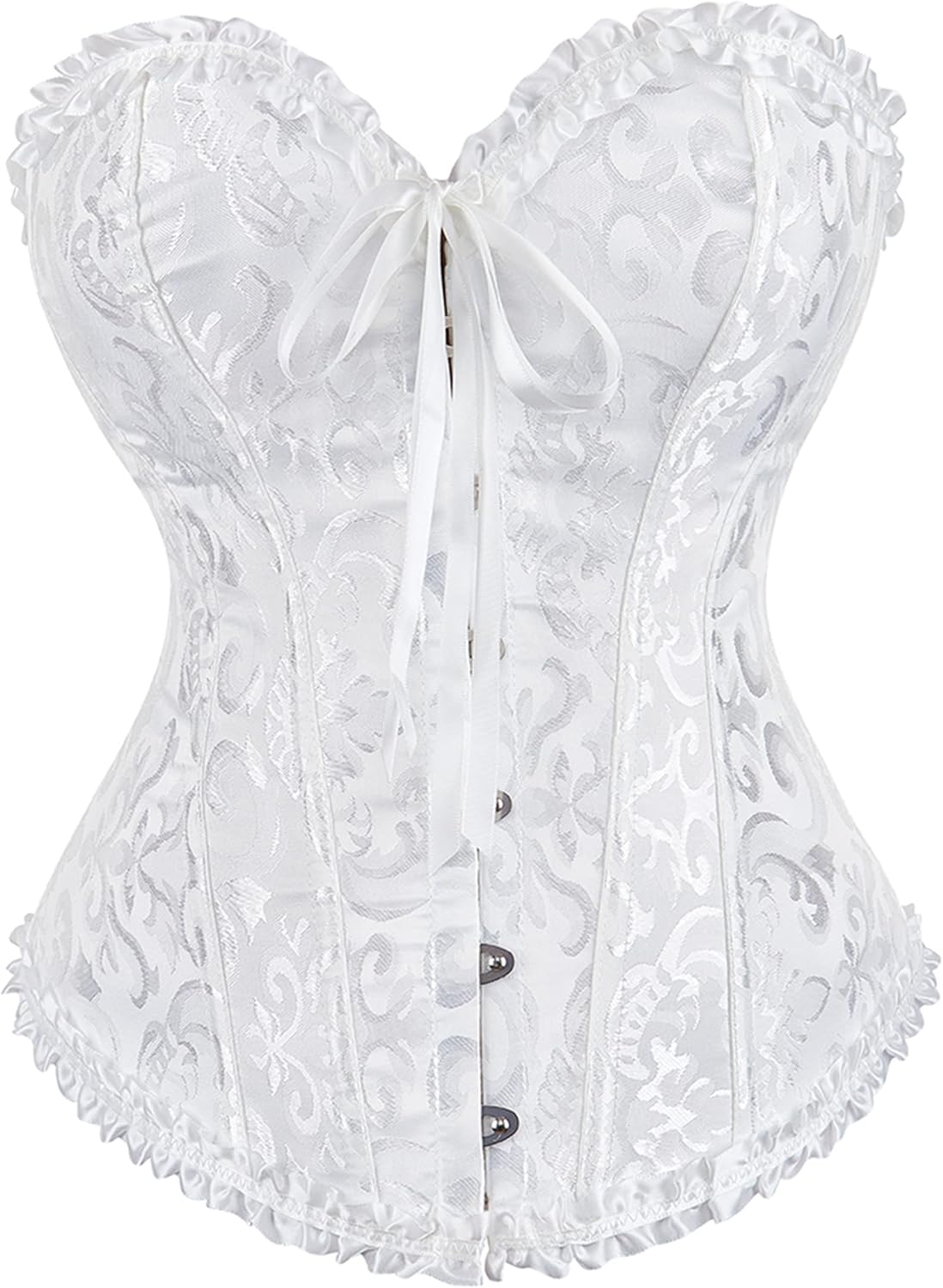 Alivila.Y Fashion Womens Lace Up Corset Top Overbust Body Shaper Bustier Corsets for Women