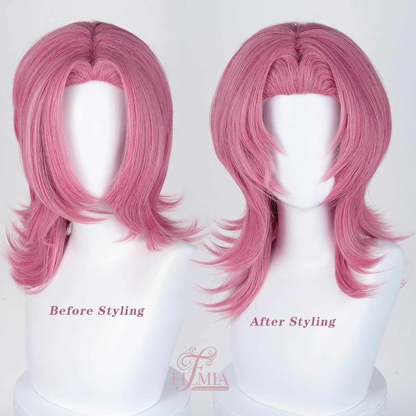 Snugeasy Rumi Costume Kids Wig Cosplay, Anime Mira Zoey Costume Wigs for Women Men, Purple Braid Wig Outfit Hair Halloween Cosplay Props