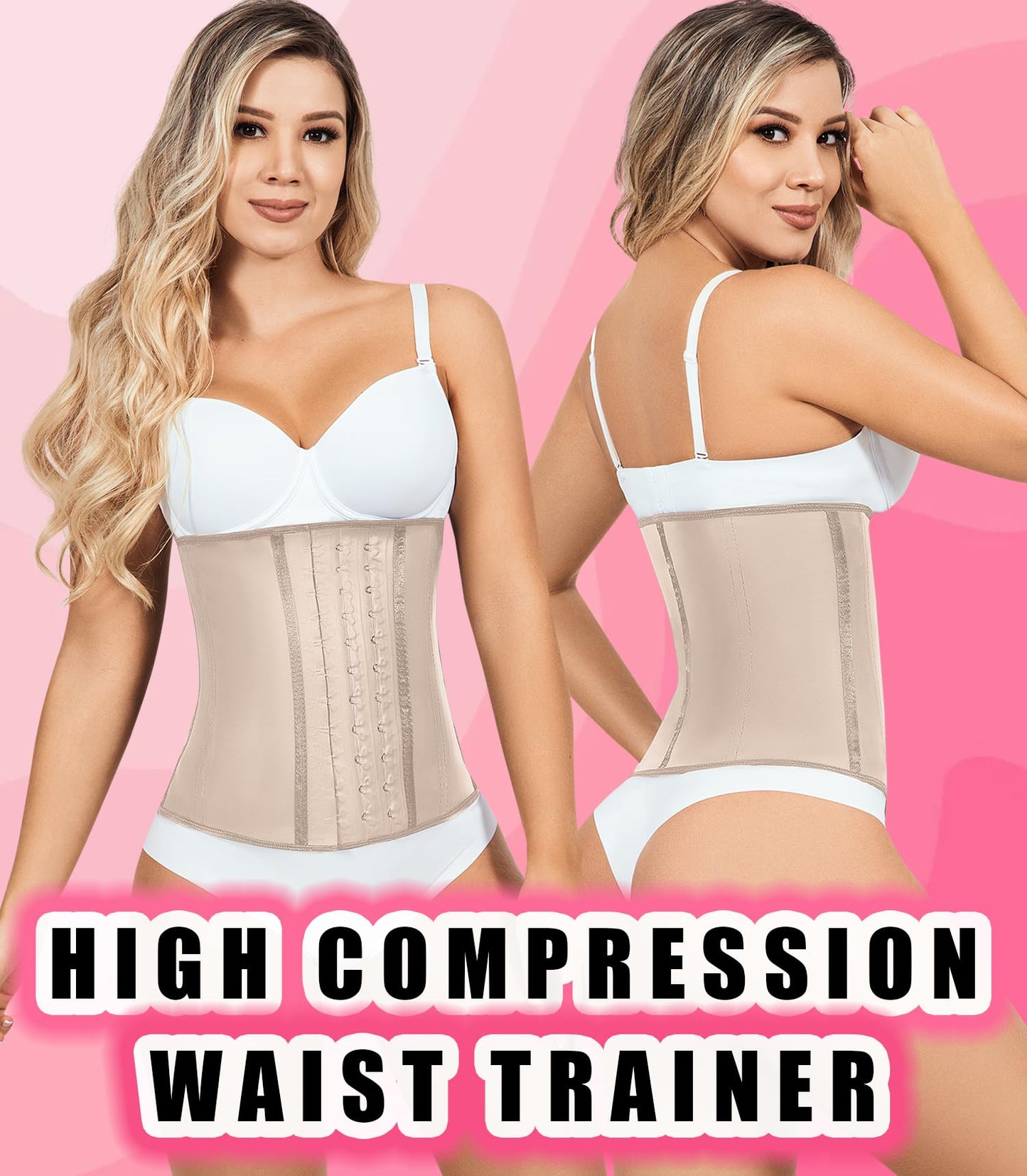 LADYSLIM ALL NEW Waist Trainer Cincher for Women Faja Colombiana Latex Body Shaper Reductora Cinturilla Modeladora Para Mujer