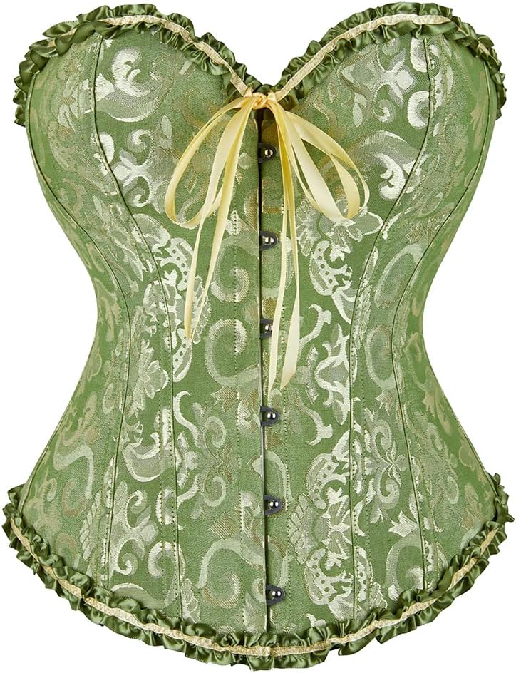 SZIVYSHI Corset Tops for Women, Bustier Shapewear Lingerie, Lace Waist Push Up Bodysuit