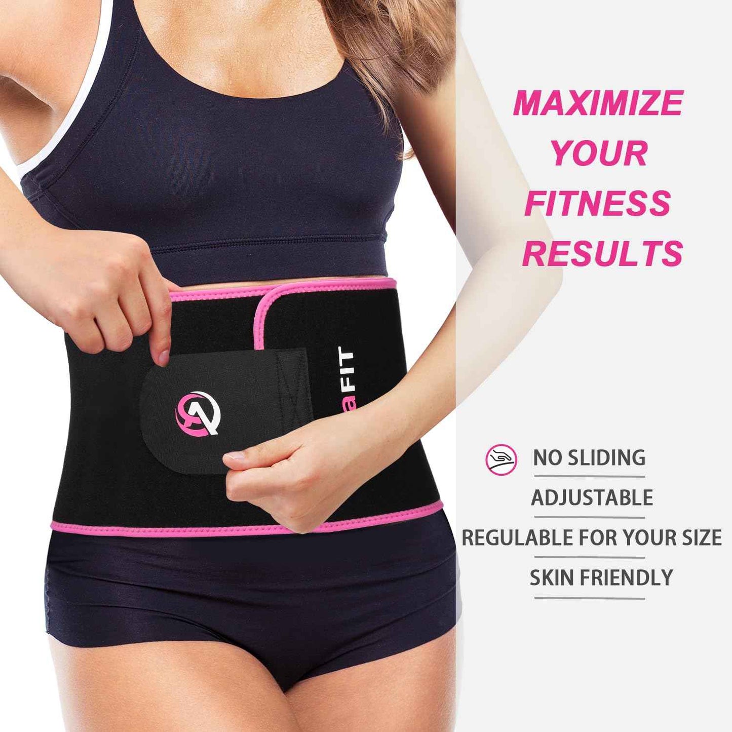 Waist Trimmer Belt, Premium Waist Trainer for Women & Men