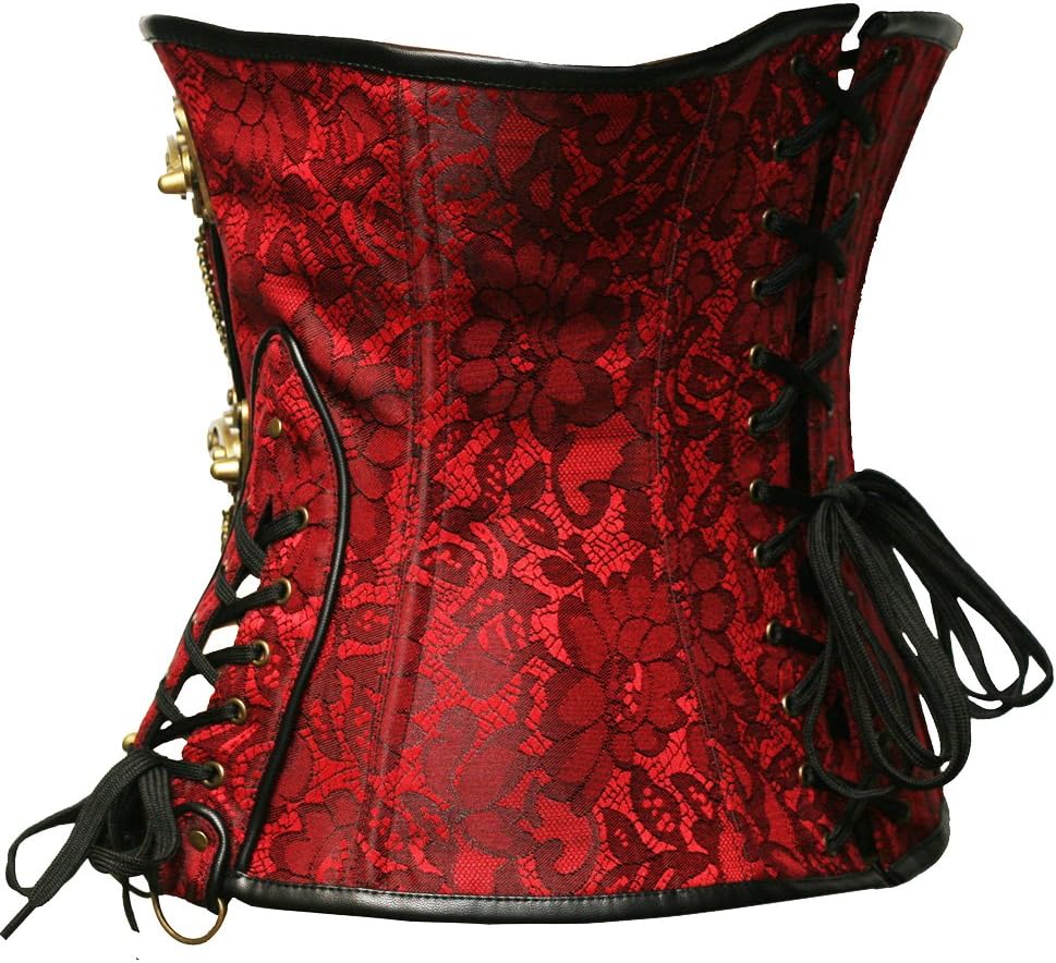 bslingerieĀ® Gothic Steampunk Heavy Duty Waist Cincher Underbust Corset
